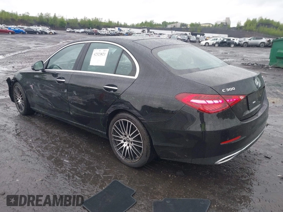 2024 Mercedes-Benz C 300 with VIN W1KAF4HBXRR224889, listed as a IAAI auction lot 42323821 with 7,092 mi miles and . Bid and sale history available at DreamBid. Image 3.