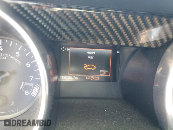 2021 Ford Mustang GT with VIN 1FA6P8CF2M5128677, listed as a Copart auction lot 57793995 with 68,095 mi miles and Salvage title. Bid and sale history available at DreamBid. Image 9.