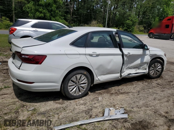 2020 Volkswagen Jetta S with VIN 3VWC57BU6LM104546, listed as a Copart auction lot 58705715 with 76,696 mi miles and Salvage title. Bid and sale history available at DreamBid. Image 3.