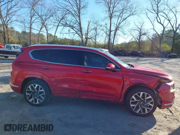 2022 Hyundai Santa Fe Calligraphy with VIN 5NMS54AL0NH454654, listed as a IAAI auction lot 41826372 with 63,314 mi miles. Bid and sale history available at carsss.com. Image 13.