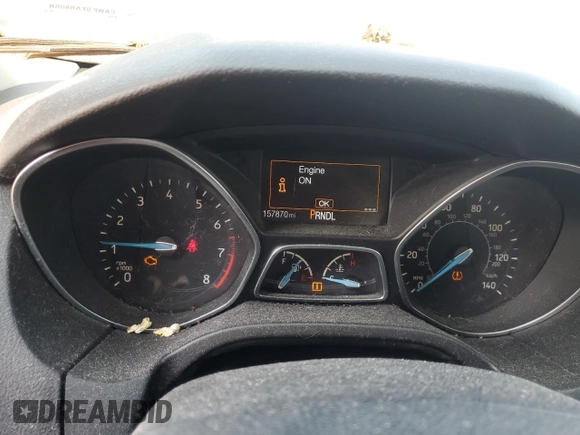 2015 Ford Focus SE with VIN 1FADP3F22FL289838, listed as a Copart auction lot 60606615 with 157,870 mi miles and Clean title. Bid and sale history available at DreamBid. Image 9.