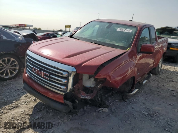 2015 GMC Canyon 2WD SLE with VIN 1GTH5BEA0F1190810, listed as a Copart auction lot 69724194 with 238,397 mi miles and Salvage Title. Bid and sale history available at carsss.com. Image 1.