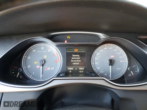 2015 Audi S4 Premium Plus with VIN WAUBGAFL5FA079614, listed as a Copart auction lot 75933174 with 100,652 mi miles and Salvage Title. Bid and sale history available at carsss.com. Image 9.