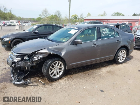 2012 Ford Fusion SEL with VIN 3FAHP0JA4CR390200, listed as a IAAI auction lot 42092002 with 180,839 mi miles and . Bid and sale history available at carsss.com. Image 2.