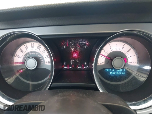 2011 Ford Mustang V6 with VIN 1ZVBP8AMXB5109458, listed as a IAAI auction lot 42565392 with 154,710 mi miles and . Bid and sale history available at DreamBid. Image 7.