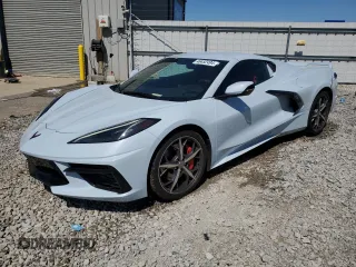 2021 Chevrolet Corvette 1LT with VIN 1G1YA2D47M5106990, listed as a Copart auction lot 46452494 with 12,665 mi miles and Salvage Title. Bid and sale history available at carsss.com. Image 1.