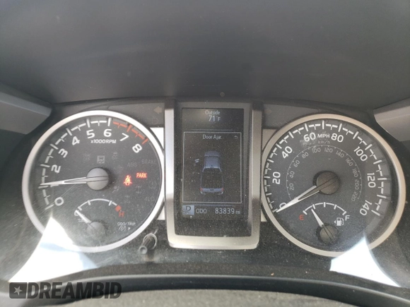 2020 Toyota Tacoma SR5 with VIN 3TMCZ5AN1LM365508, listed as a Copart auction lot 55976115 with 83,839 mi miles and Salvage title. Bid and sale history available at DreamBid. Image 9.