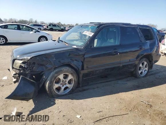 2003 Subaru Forester XS with VIN JF1SG65643H729229, listed as a Copart auction lot 48971085 with 0 mi miles and Salvage Title. Bid and sale history available at carsss.com. Image 1.