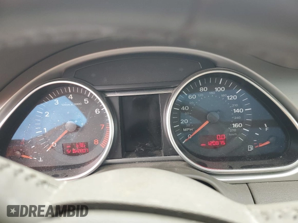2007 Audi Q7 Premium с VIN WA1BY74L67D040062, выставлен на аукционе Copart как лот 61904725 с пробегом 120 075 миль миль и Списание • Salvage title. История ставок и продаж доступна на DreamBid. Изображение 9.