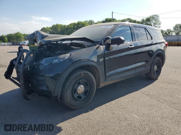 2022 Ford Police Interceptor Utility z VIN 1FM5K8AB4NGA50487, wystawiony jako Copart lot #54293475 z przebiegiem 61 510 mil mil oraz Szkoda całkowita • Salvage title. Historia ofert i sprzedaży dostępna na DreamBid. Obrazek 1.