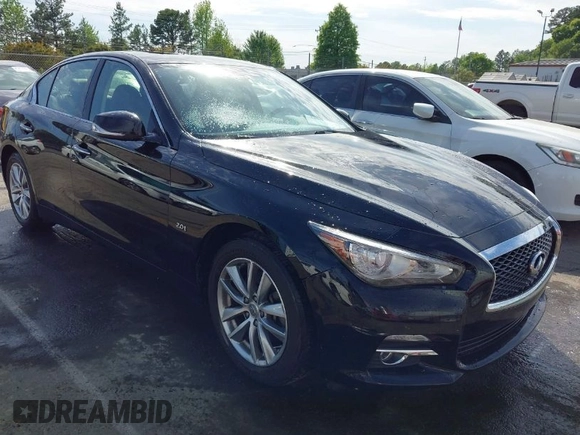 2017 Infiniti Q50 2.0t Premium with VIN JN1CV7AR5HM682126, listed as a IAAI auction lot 42065917 with 48,552 mi miles. Bid and sale history available at carsss.com. Image 1.