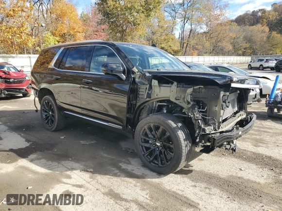 2024 Cadillac Escalade 4WD Premium Luxury with VIN 1GYS4BKL1RR181502, listed as a Copart auction lot 77155704 with 6,588 mi miles and Salvage title. Bid and sale history available at DreamBid. Image 4.