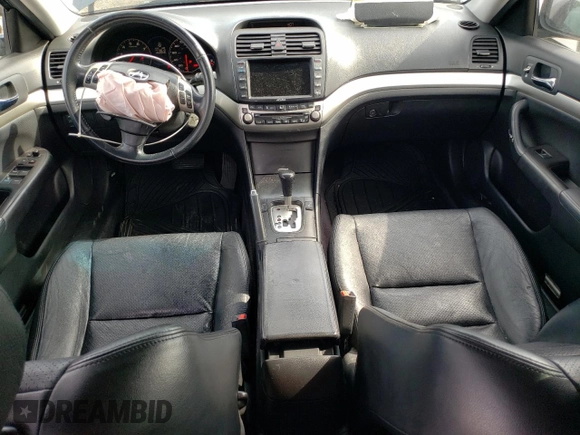 2005 Acura TSX with VIN JH4CL96985C033699, listed as a Copart auction lot 55130015 with 260,046 mi miles and Salvage title. Bid and sale history available at DreamBid. Image 8.