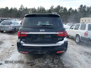 2018 Infiniti QX80 with VIN JN8AZ2NE6J9195243, listed as a IAAI auction lot 41348355 with 119,402 mi miles and . Bid and sale history available at DreamBid. Image 17.