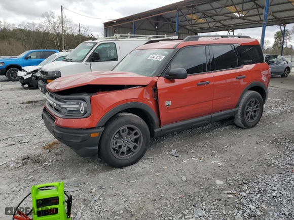 2024 Ford Bronco Sport Big Bend with VIN 3FMCR9B63RRE85669, listed as a Copart auction lot 44471215 with 4,275 mi miles and Salvage Title. Bid and sale history available at carsss.com. Image 1.