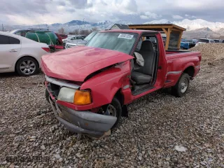 1996 Ford Ranger XL with VIN 1FTCR10A4TPA48453, listed as a Copart auction lot 45501335 with 159,684 mi miles and Salvage Title. Bid and sale history available at carsss.com. Image 1.