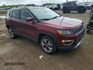2020 Jeep Compass Limited с VIN 3C4NJDCB0LT233813, выставлен на аукционе Copart как лот 58119515 с пробегом 34 341 миль миль и Списание • Salvage title. История ставок и продаж доступна на DreamBid. Изображение 4.