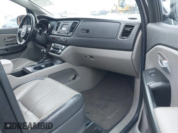 2016 Kia Sedona LX with VIN KNDMB5C19G6210620, listed as a IAAI auction lot 41485717 with 153,783 mi miles and . Bid and sale history available at DreamBid. Image 5.