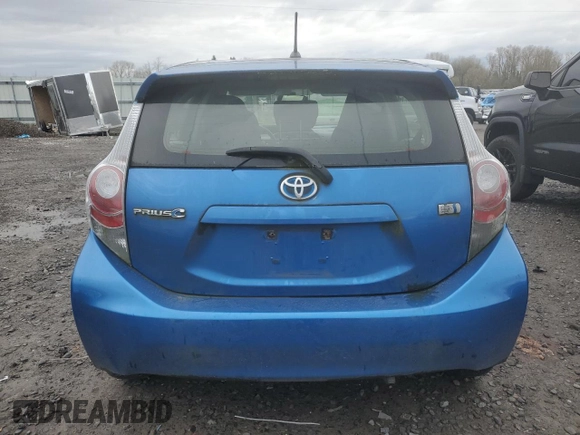2013 Toyota Prius One with VIN JTDKDTB30D1550028, listed as a Copart auction lot 50266995 with 63,909 mi miles and Salvage Title. Bid and sale history available at carsss.com. Image 6.