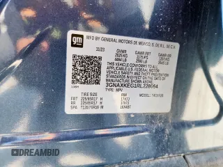 2024 Chevrolet Equinox LT with VIN 3GNAXKEG1RL228064, listed as a Copart auction lot 58274905 with 10,375 mi miles and Salvage title. Bid and sale history available at DreamBid. Image 14.