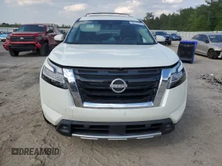 2023 Nissan Pathfinder Platinum with VIN 5N1DR3DJ4PC227904, listed as a Copart auction lot 52177715 with 55,282 mi miles and Salvage title. Bid and sale history available at DreamBid. Image 5.