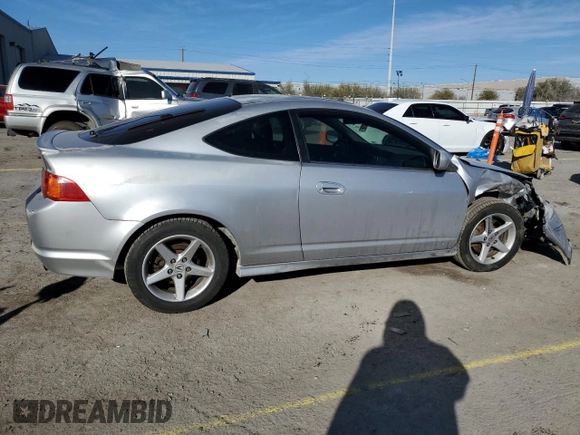 2002 Acura RSX Type S with VIN JH4DC53042C020379, listed as a Copart auction lot 46705055 with 143,245 mi miles and Salvage Title. Bid and sale history available at carsss.com. Image 3.