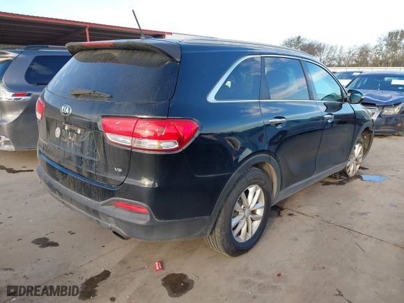 2017 Kia Sorento LX V6 with VIN 5XYPG4A53HG199627, listed as a IAAI auction lot 41199694 with 90,155 mi miles. Bid and sale history available at carsss.com. Image 4.