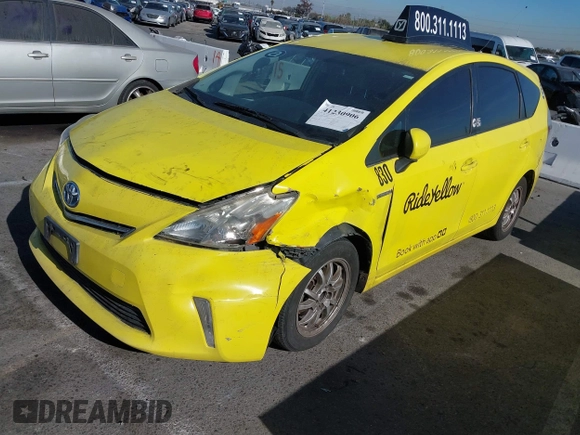 2013 Toyota Prius Two with VIN JTDZN3EUXD3223866, listed as a IAAI auction lot 41230906 with 291,768 mi miles and . Bid and sale history available at carsss.com. Image 17.