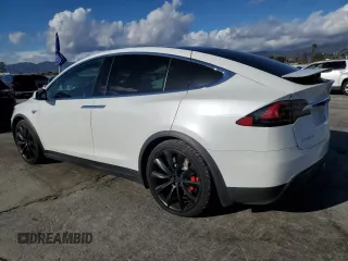 2016 Tesla Model X P90D with VIN 5YJXCBE48GF000255, listed as a Copart auction lot 49186565 with 0 mi miles and Salvage Title. Bid and sale history available at carsss.com. Image 2.