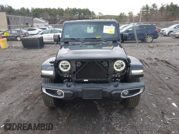 2022 Jeep Wrangler Unlimited Sahara with VIN 1C4HJXEG4NW186063, listed as a IAAI auction lot 40927600 with 22,430 mi miles and . Bid and sale history available at DreamBid. Image 12.