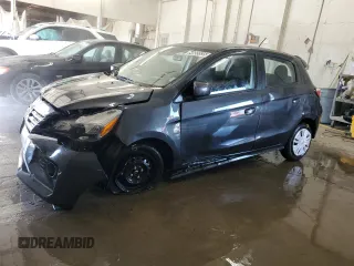 2024 Mitsubishi Mirage ES with VIN ML32AUHJ8RH029029, listed as a Copart auction lot 64655535 with 9,372 mi miles and Salvage title. Bid and sale history available at DreamBid. Image 1.