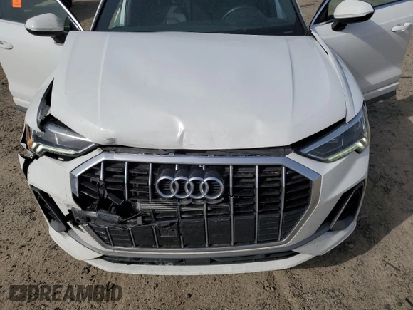 2023 Audi Q3 S line Premium with VIN WA1DECF38P1040315, listed as a Copart auction lot 48264235 with 53,683 mi miles and Salvage title. Bid and sale history available at DreamBid. Image 13.