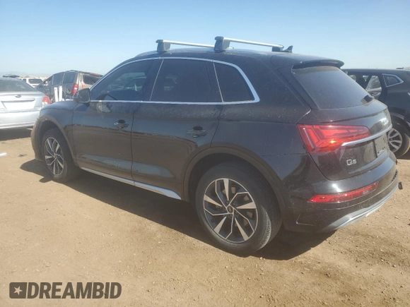 2021 Audi Q5 Premium Plus with VIN WA1BAAFYXM2015246, listed as a Copart auction lot 61257785 with 61,407 mi miles and Salvage title. Bid and sale history available at DreamBid. Image 2.