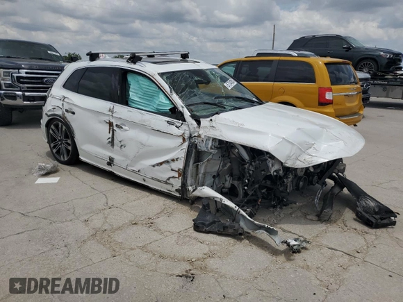 2018 Audi SQ5 Premium Plus with VIN WA1A4AFY9J2086730, listed as a Copart auction lot 57340094 with Not Provided miles and Non Repairable. Bid and sale history available at DreamBid. Image 4.