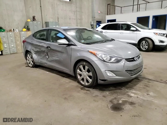 2011 Hyundai Elantra Ltd with VIN KMHDH4AE5BU143139, listed as a Copart auction lot 48597565 with 113,020 mi miles and Salvage Title. Bid and sale history available at carsss.com. Image 10.