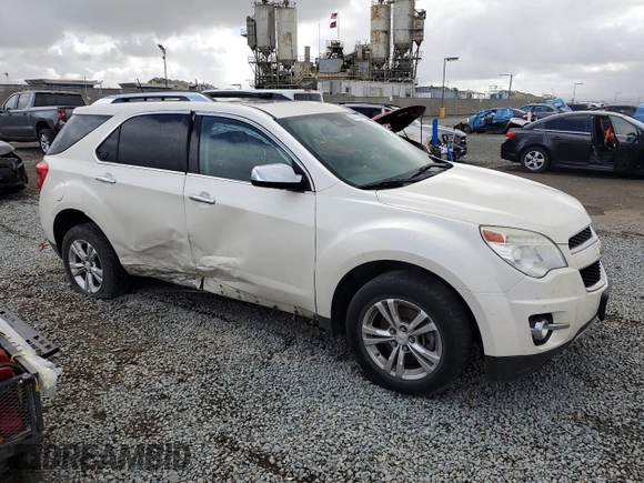 2013 Chevrolet Equinox LTZ with VIN 1GNFLGEK5DZ131065, listed as a Copart auction lot 47130645 with 133,637 mi miles and Salvage Title. Bid and sale history available at DreamBid. Image 4.