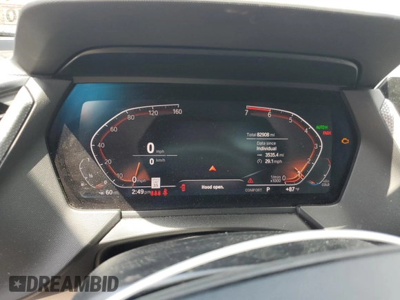2022 BMW 2 Series 228i with VIN WBA53AK00N7K22579, listed as a Copart auction lot 60313095 with 82,908 mi miles and Salvage title. Bid and sale history available at DreamBid. Image 9.