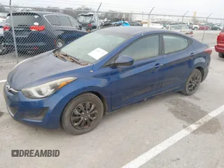 2016 Hyundai Elantra SE with VIN 5NPDH4AE7GH672890, listed as a IAAI auction lot 41087145 with 157,540 mi miles. Bid and sale history available at carsss.com. Image 2.