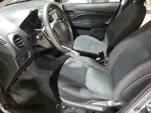 2019 Mitsubishi Mirage ES z VIN ML32F3FJ4KHF12055, wystawiony jako Copart lot #57972685 z przebiegiem 49 280 mil mil oraz Szkoda całkowita • Salvage title. Historia ofert i sprzedaży dostępna na DreamBid. Obrazek 7.