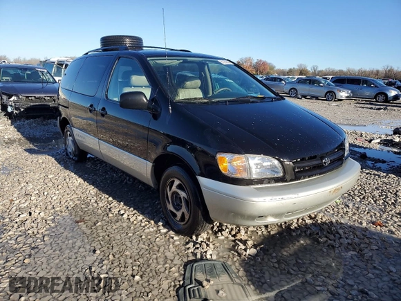 2000 Toyota Sienna LE with VIN 4T3ZF13C8YU207597, listed as a Copart auction lot 81250634 with 250,567 mi miles and Salvage Title. Bid and sale history available at carsss.com. Image 4.