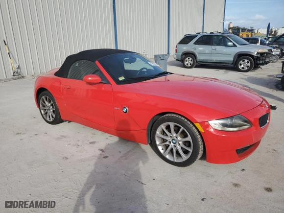 2006 BMW Z4 3.0i with VIN 4USBU33516LW68185, listed as a Copart auction lot 47861805 with 78,276 mi miles and Clean Title. Bid and sale history available at carsss.com. Image 4.