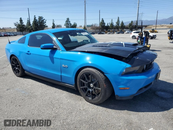 2011 Ford Mustang GT with VIN 1ZVBP8CF3B5163229, listed as a Copart auction lot 49504775 with 87,616 mi miles and Salvage Title. Bid and sale history available at carsss.com. Image 4.