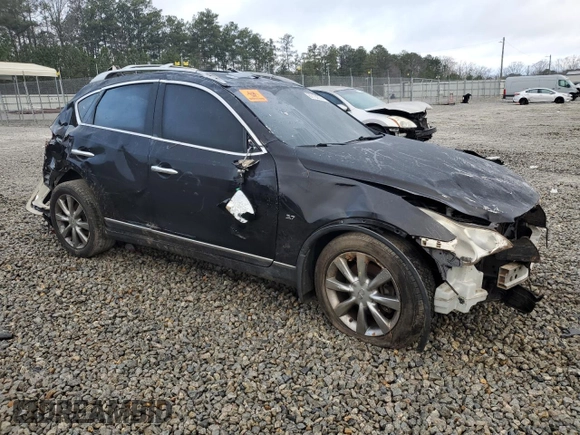 2014 Infiniti QX50 Journey with VIN JN1BJ0HR7EM190617, listed as a Copart auction lot 87134074 with 0 mi miles and Salvage Title. Bid and sale history available at carsss.com. Image 4.