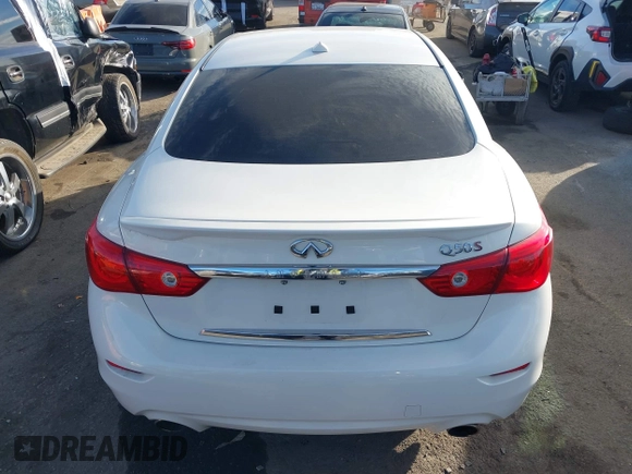 2015 Infiniti Q50 Premium with VIN JN1BV7AP6FM349523, listed as a IAAI auction lot 40940482 with 96,577 mi miles and . Bid and sale history available at DreamBid. Image 16.