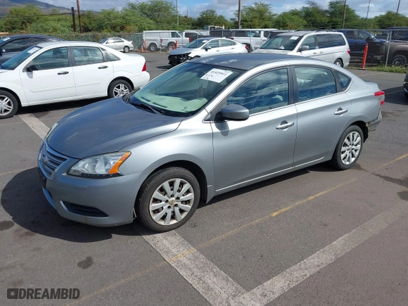 2014 Nissan Sentra SR with VIN 3N1AB7AP5EY288018, listed as a IAAI auction lot 41425911 with 123,178 mi miles. Bid and sale history available at carsss.com. Image 2.