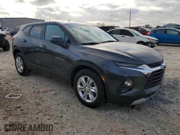 2021 Chevrolet Blazer LT with VIN 3GNKBCRS6MS570941, listed as a Copart auction lot 46702795 with 27,516 mi miles and Salvage title. Bid and sale history available at DreamBid. Image 4.