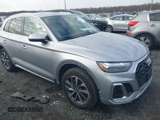 2024 Audi Q5 S line Prestige with VIN WA1FAAFY0R2027446, listed as a IAAI auction lot 41076072 with 9,500 mi miles and . Bid and sale history available at DreamBid. Image 1.