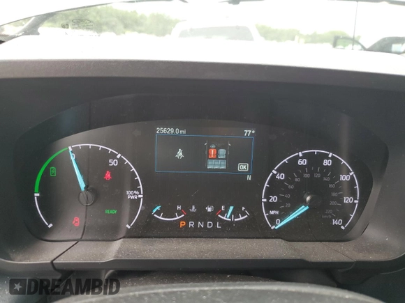 2024 Ford Maverick XLT with VIN 3FTTW8H3XRRA80896, listed as a Copart auction lot 59260445 with 25,629 mi miles and Salvage title. Bid and sale history available at DreamBid. Image 9.