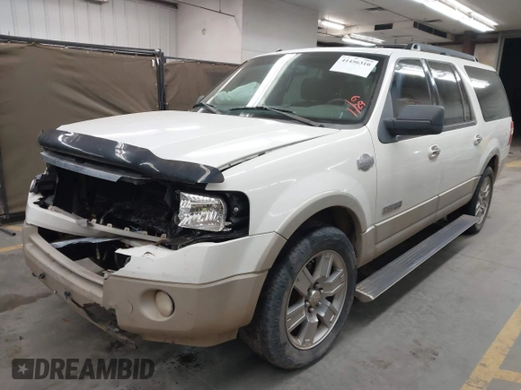 2008 Ford Expedition EL Eddie Bauer with VIN 1FMFK18538LA60838, listed as a IAAI auction lot 41456310 with 201,597 mi miles. Bid and sale history available at carsss.com. Image 17.
