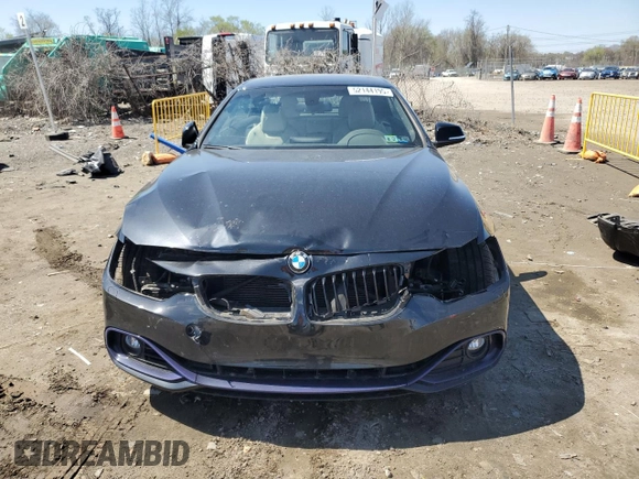 2015 BMW 4 Series 428i with VIN WBA3V7C56F5A24314, listed as a Copart auction lot 52144195 with 55,916 mi miles and Salvage Title. Bid and sale history available at carsss.com. Image 5.
